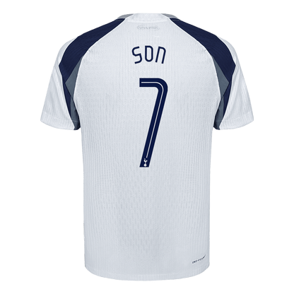 SON #7 Tottenham Hotspur Home Player Version Soccer Jersey 2025/26 White - UCL