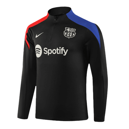 Barcelona Kid's Zipper Sweatshirt Kit (Top+Pants) 2024/25