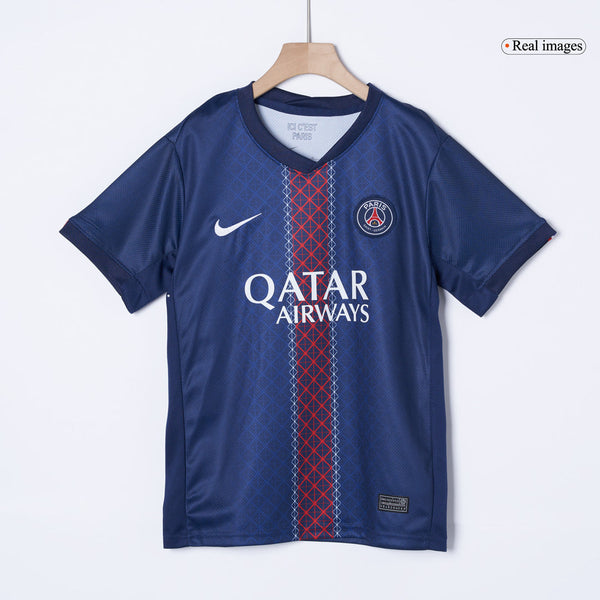 Conjunto infantil de la primera equipación del PSG (camiseta + pantalón corto) 2025/26
