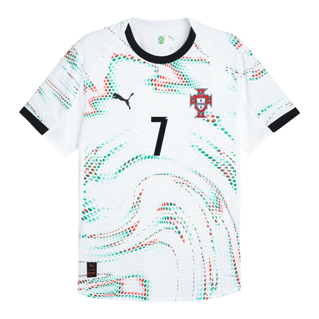 RONALDO #7 Portugal Away Player Version Football Jersey 2025 White