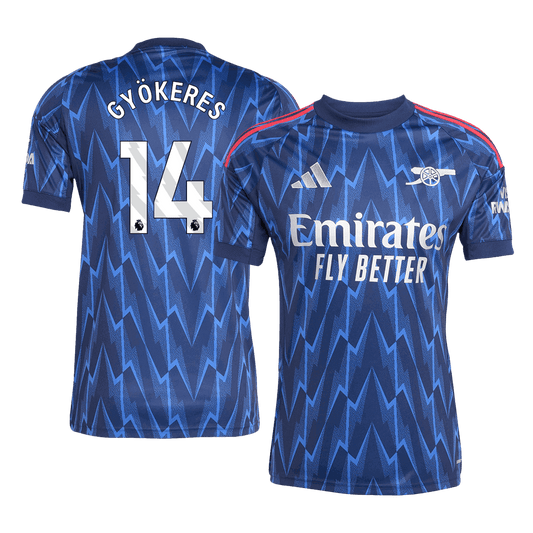 GYÖKERES #14 Arsenal Away Soccer Jersey 2025/26