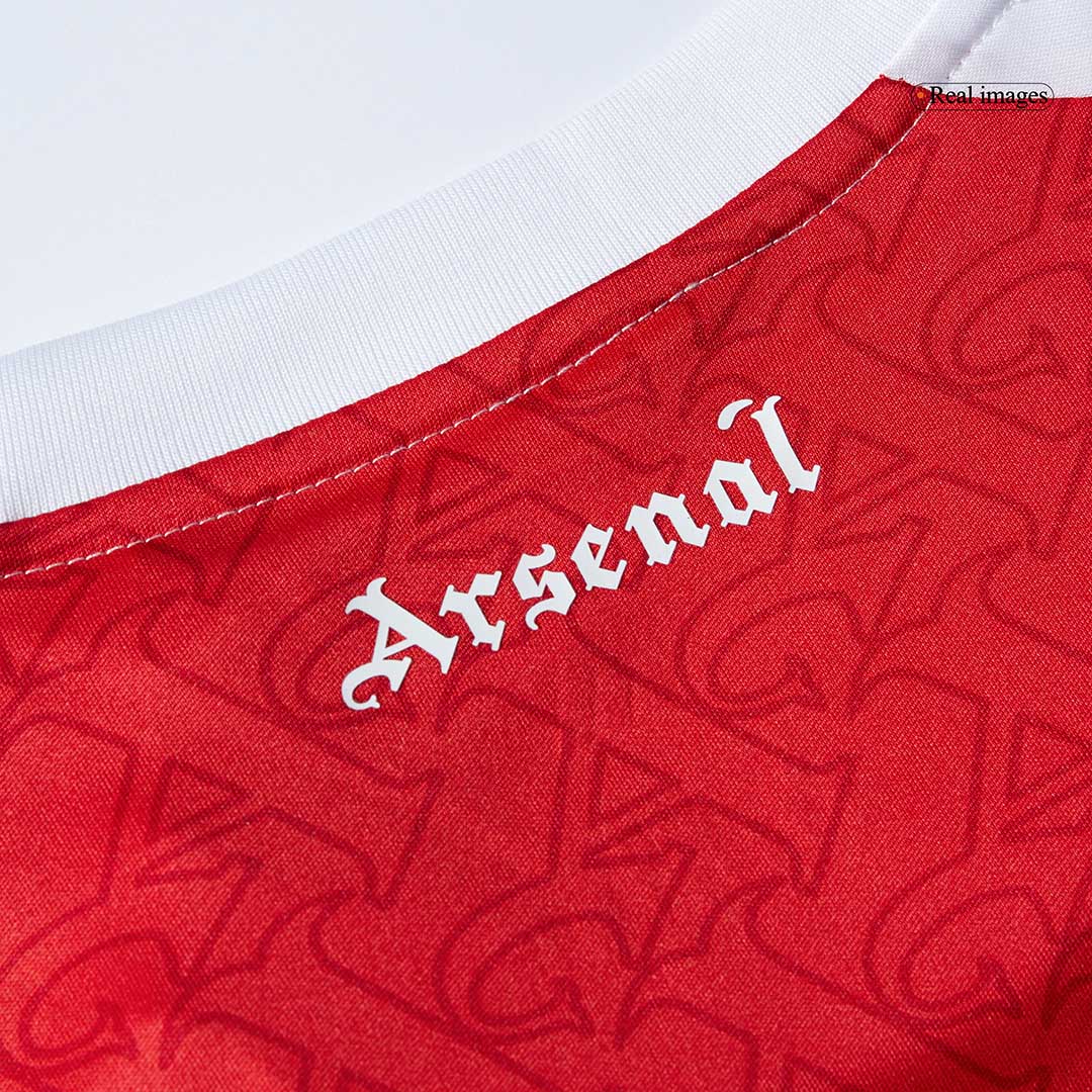 RICE #41 Arsenal Home Soccer Jersey 2025/26 Red