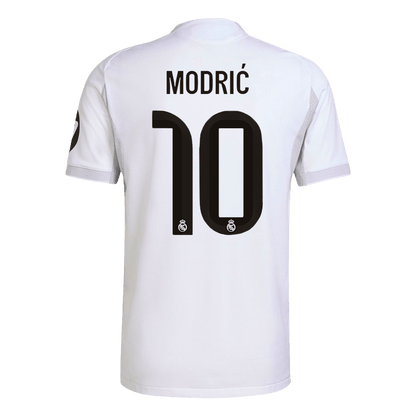 MODRIĆ #10 Real Madrid Home Player Version Soccer Jersey 2025/26 White