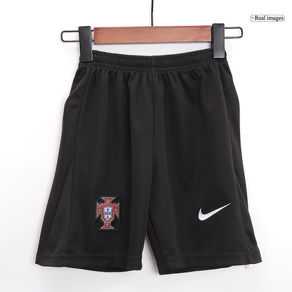 Portugal Kid's Away Football Jersey Kit (Jersey+Shorts+Socks) Euro 2024