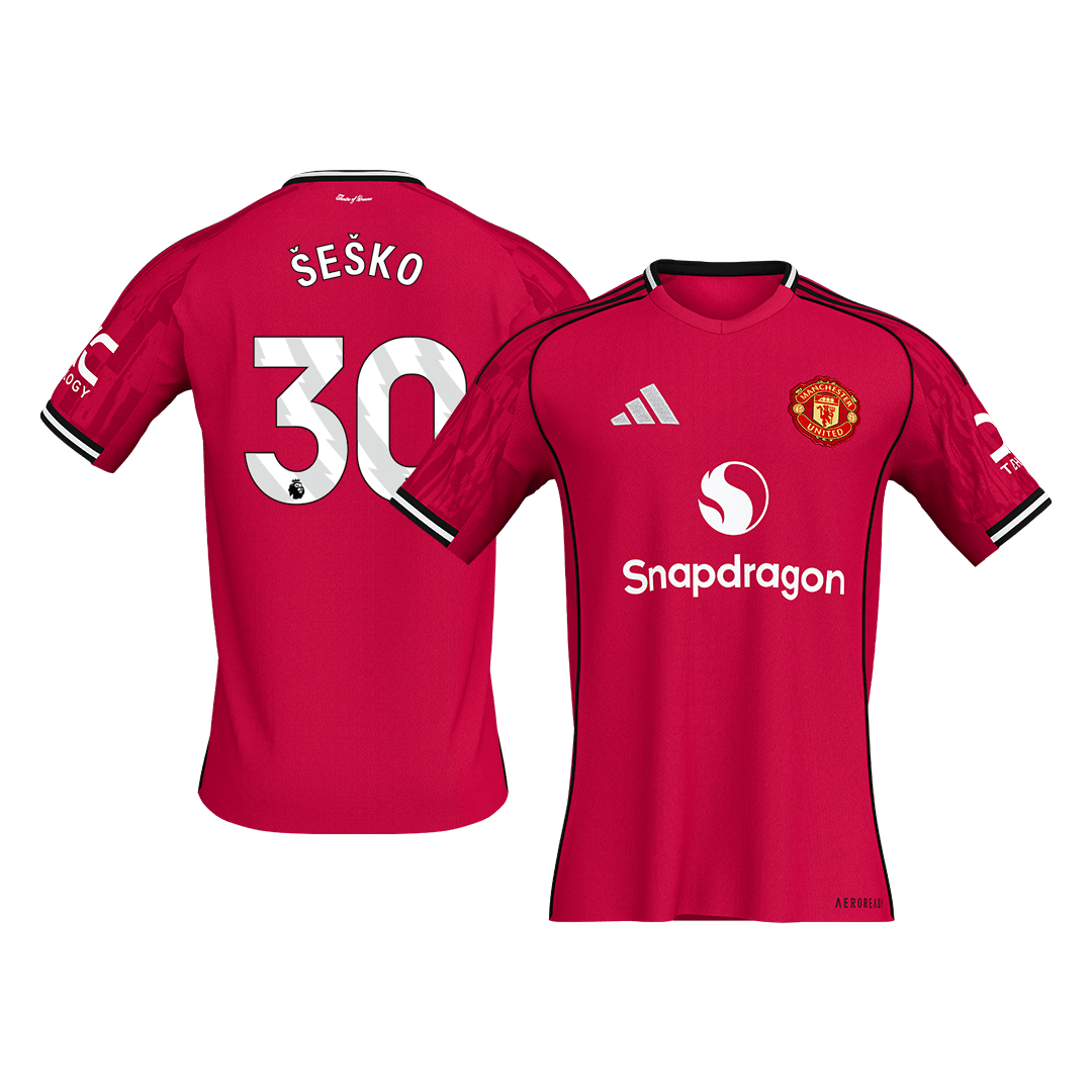 ŠEŠKO #30 Manchester United Home Jersey 2025/26