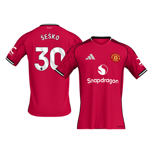 ŠEŠKO #30 Manchester United Home Jersey 2025/26