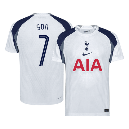 SON #7 Tottenham Hotspur Home Player Version Soccer Jersey 2025/26 White - UCL