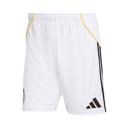 Pantalón corto de fútbol del Real Madrid, temporada 25/26, blanco