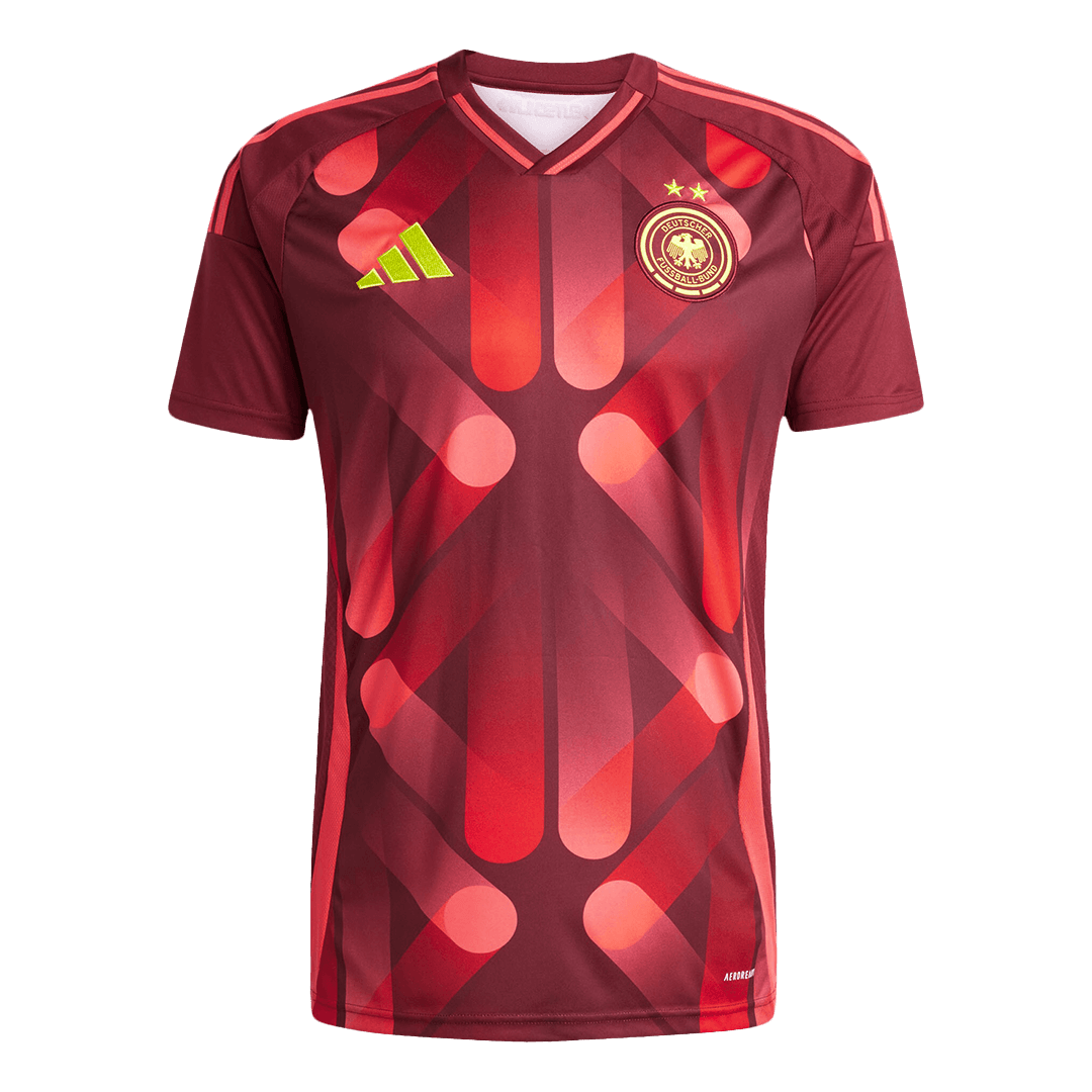 Germany Men's Away Football Jersey 2025 Red - Women's Euro