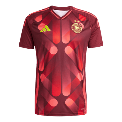 Germany Men's Away Football Jersey 2025 Red - Women's Euro