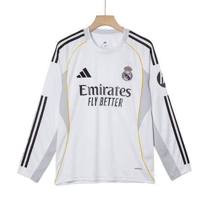 Real Madrid Home Long Sleeve Jersey 2025/26
