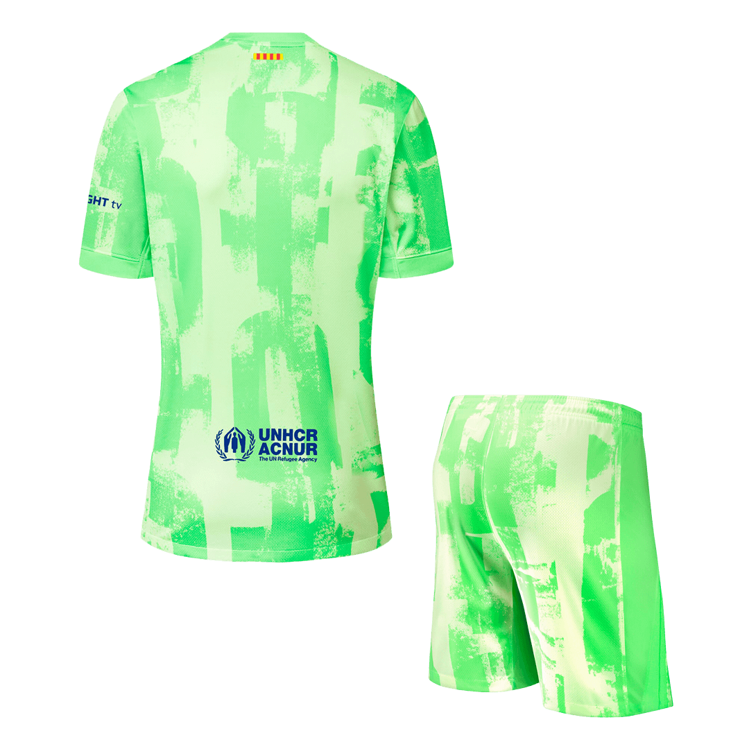 Barcelona Third Away Soccer Jersey Kit (Jersey+Shorts) 2024/25