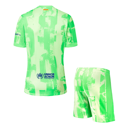 Barcelona Third Away Soccer Jersey Kit (Jersey+Shorts) 2024/25