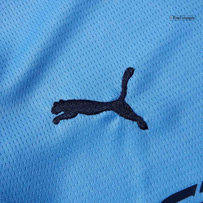 Manchester City Kid's Home Soccer Jersey Kit (Jersey+Shorts) 2025/26 Blue