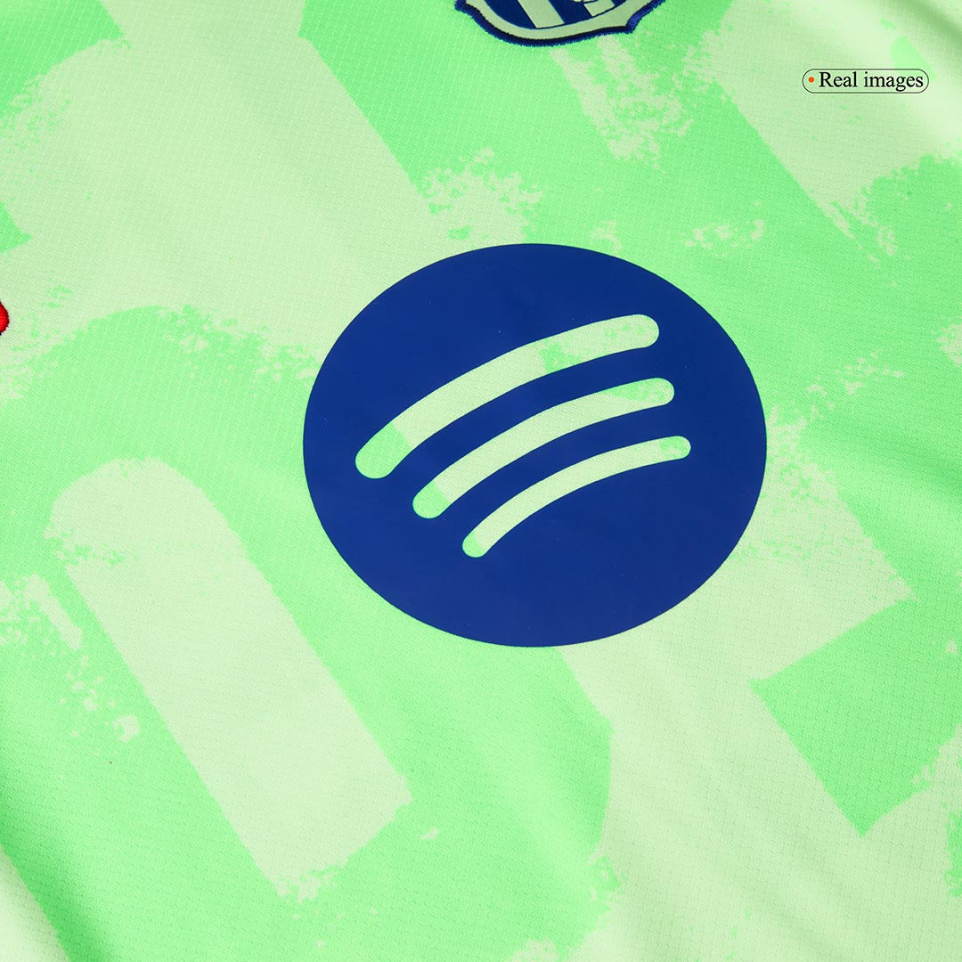 Barcelona Third Away Soccer Jersey Kit (Jersey+Shorts) 2024/25 - (Spotify Logo Without Text)