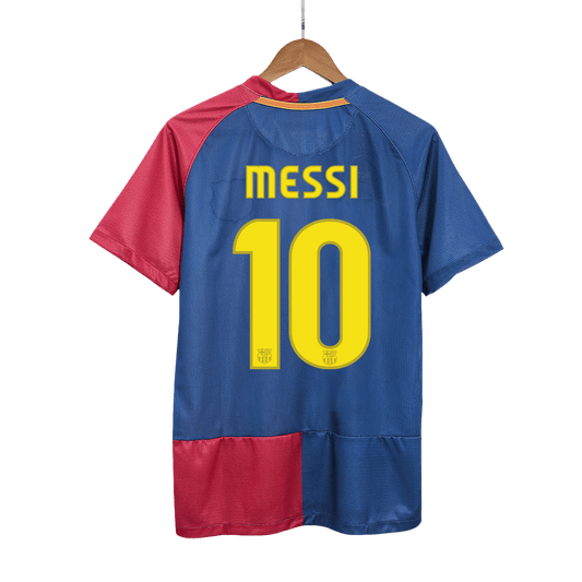 Barcelona MESSI #10 2008/09 Retro Home Soccer Jersey - UCL