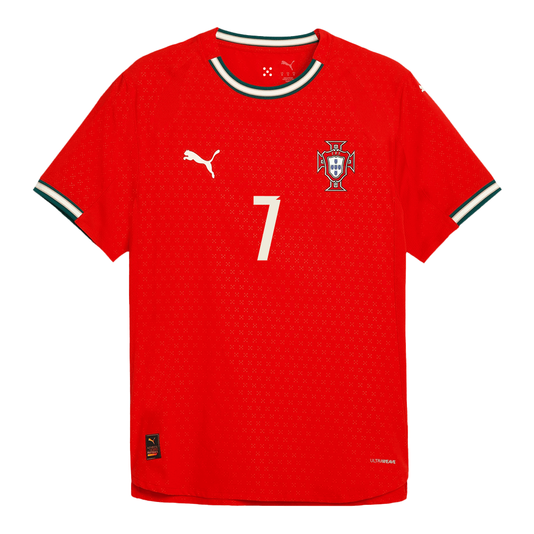 RONALDO #7 Portugal Home Player Version Football Jersey 2025 Red