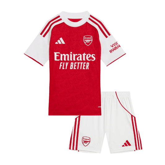 Arsenal Kid's Home Soccer Jersey Kit (Jersey+Shorts) 2025/26 Red