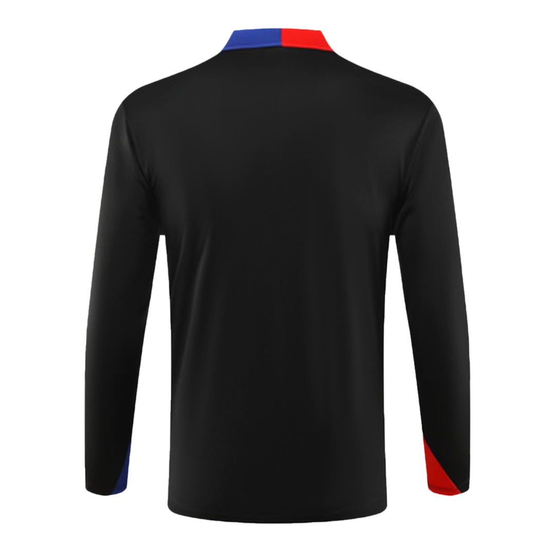 Barcelona Kid's Zipper Sweatshirt Kit (Top+Pants) 2024/25