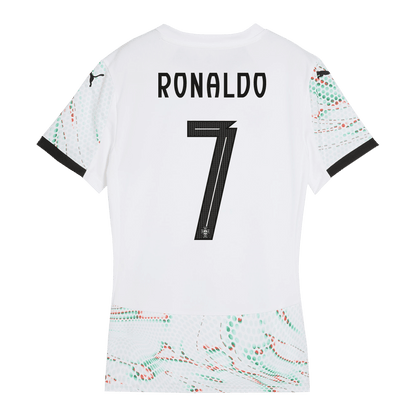 RONALDO #7 Portugal Women's Away Football Jersey 2025 White