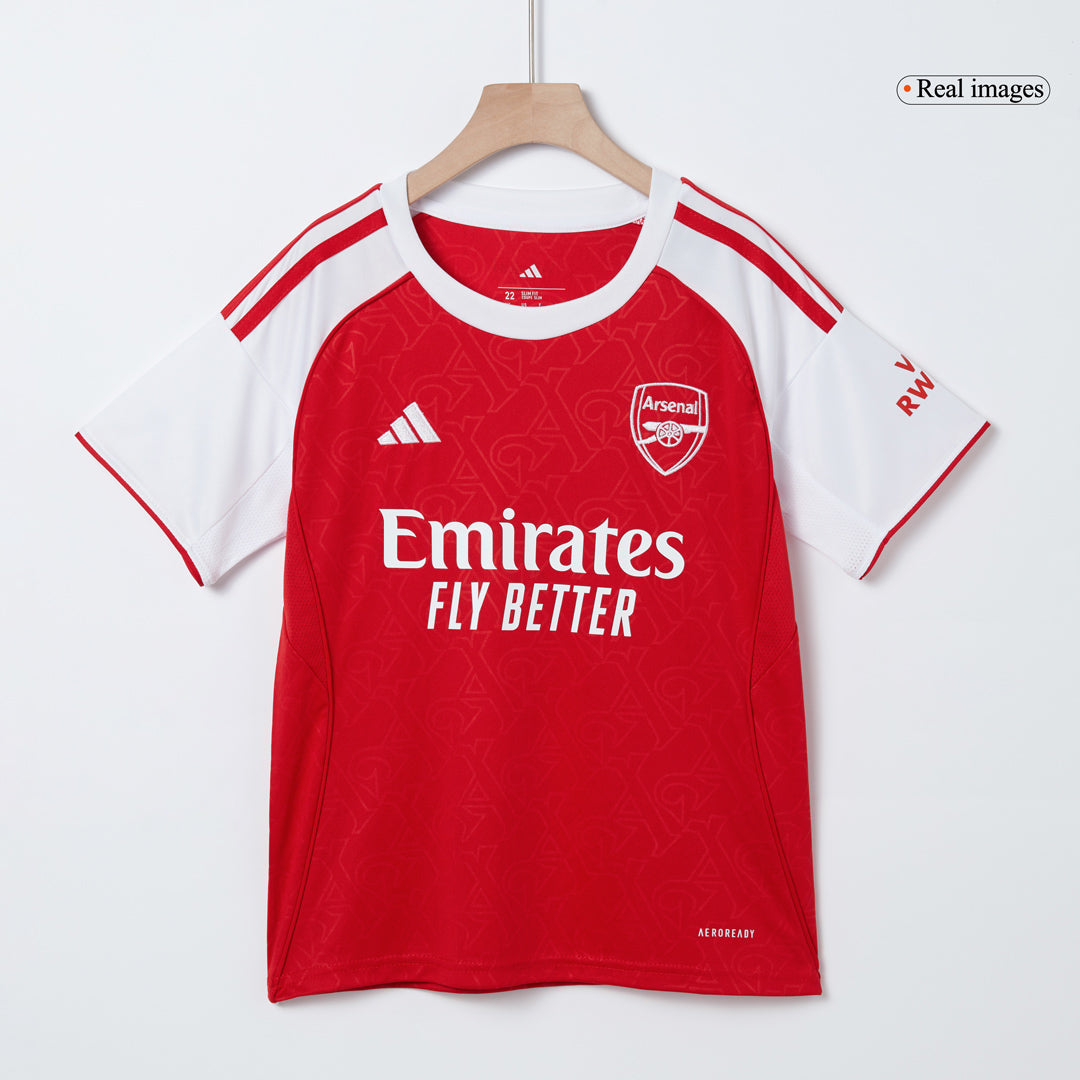 Arsenal Kid's Home Soccer Jersey Kit (Jersey+Shorts) 2025/26 Red