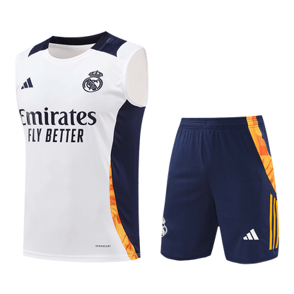 Real Madrid Pre-Match Soccer Jersey Vest Kit (Jersey+Shorts) 2024/25