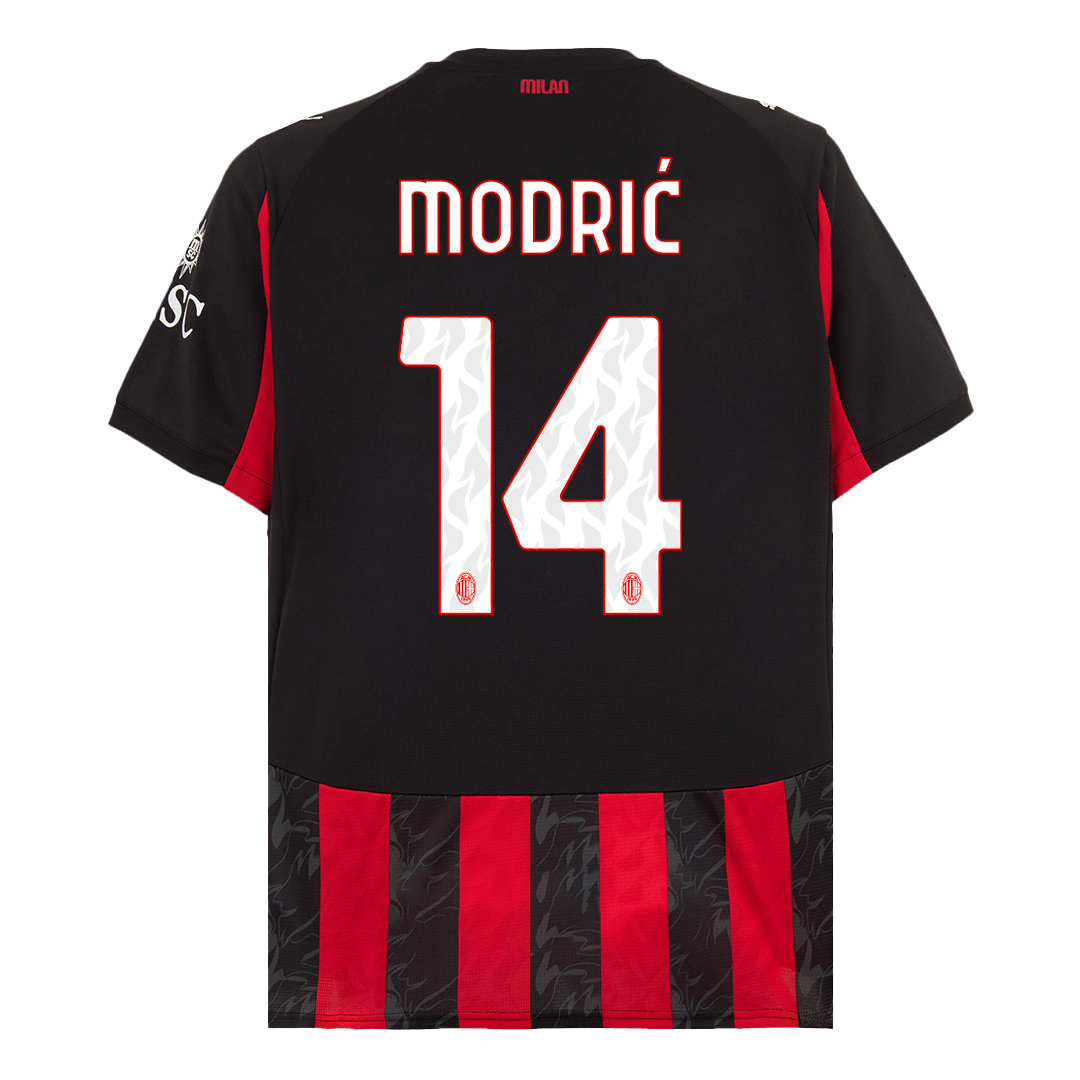 MODRIĆ #14 AC Milan Home Soccer Jersey 2025/26