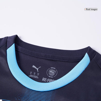 Marseille Kid's Away Kit - Jersey+Shorts 2025-26