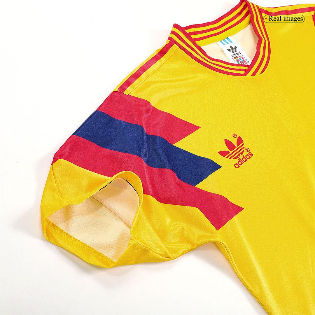 Colombia 1990 Home Retro Football Jersey