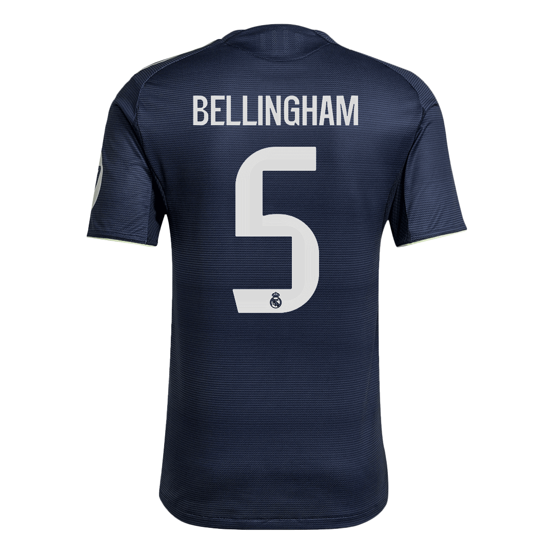 BELLINGHAM #5 Real Madrid Away Player Version Soccer Jersey 2025/26