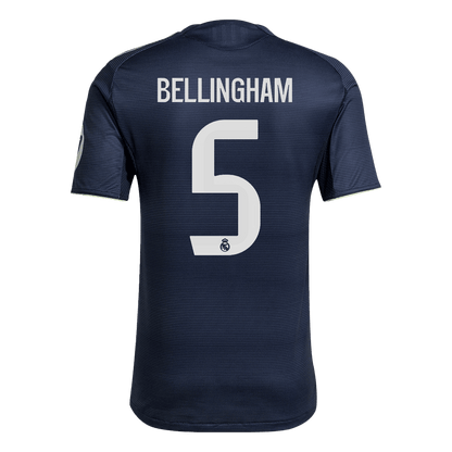 BELLINGHAM #5 Real Madrid Away Player Version Soccer Jersey 2025/26