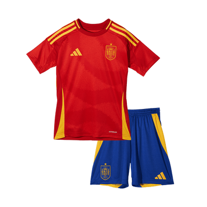 Spain Kid's Home Football Jersey Kit (Jersey+Shorts+Socks) Euro 2024