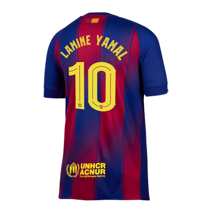 LAMINE YAMAL #10 Barcelona Home Soccer Jersey 2025/26 - UCL