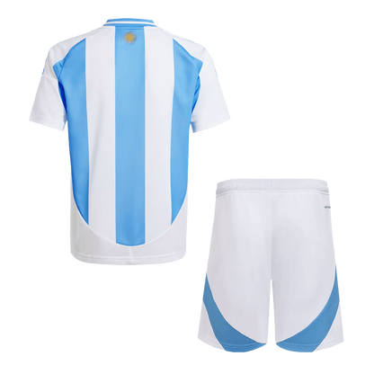 Argentina Kid's Home Football Jersey Kit (Jersey+Shorts) 2024