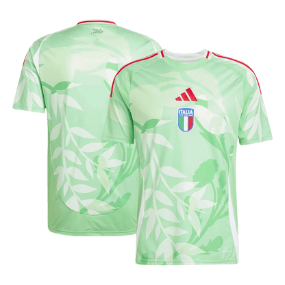 Italy Men's Away Football Jersey 2025 Green - Women's Euro