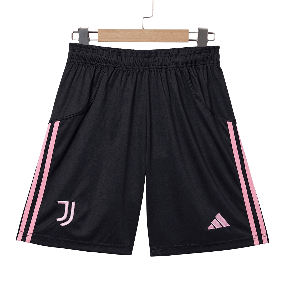 Juventus Home Soccer Jersey Kit (Jersey+Shorts) 2025/26 Black&White