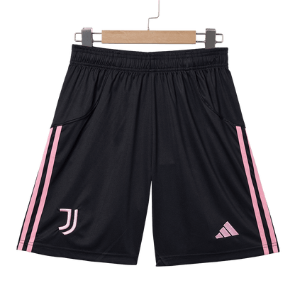 Juventus Home Soccer Jersey Kit (Jersey+Shorts) 2025/26 Black&White