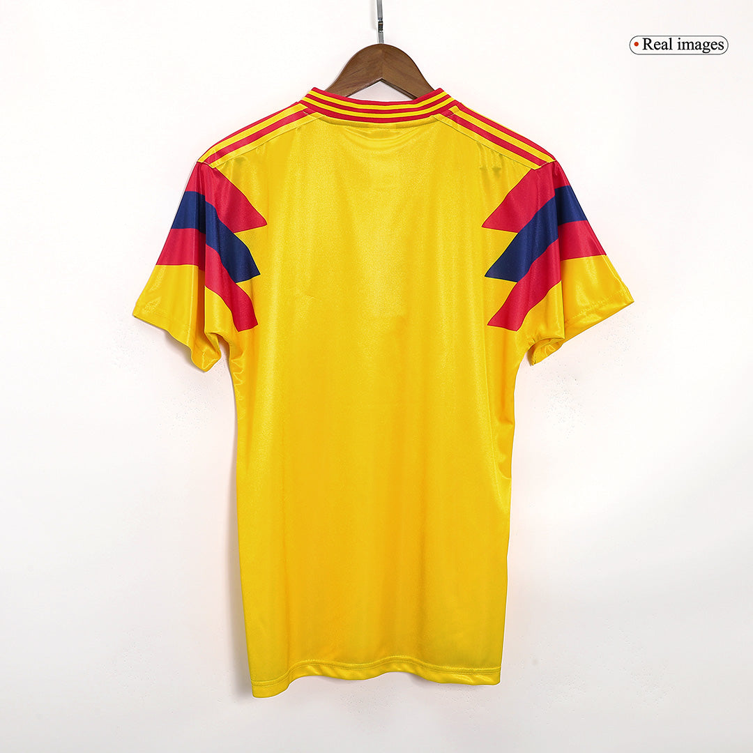 Colombia 1990 Home Retro Football Jersey