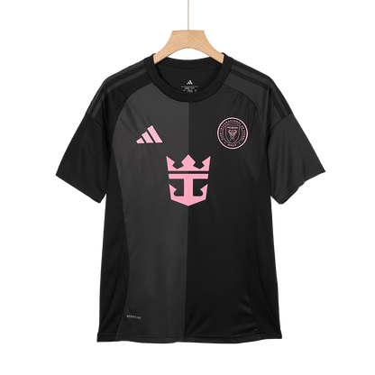 Inter Miami Away Soccer Jersey Kit (Jersey+Shorts) 2025 Black&Gray