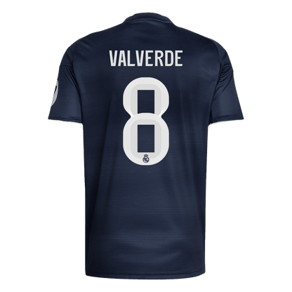 VALVERDE #8 Real Madrid Away Soccer Jersey 2025/26
