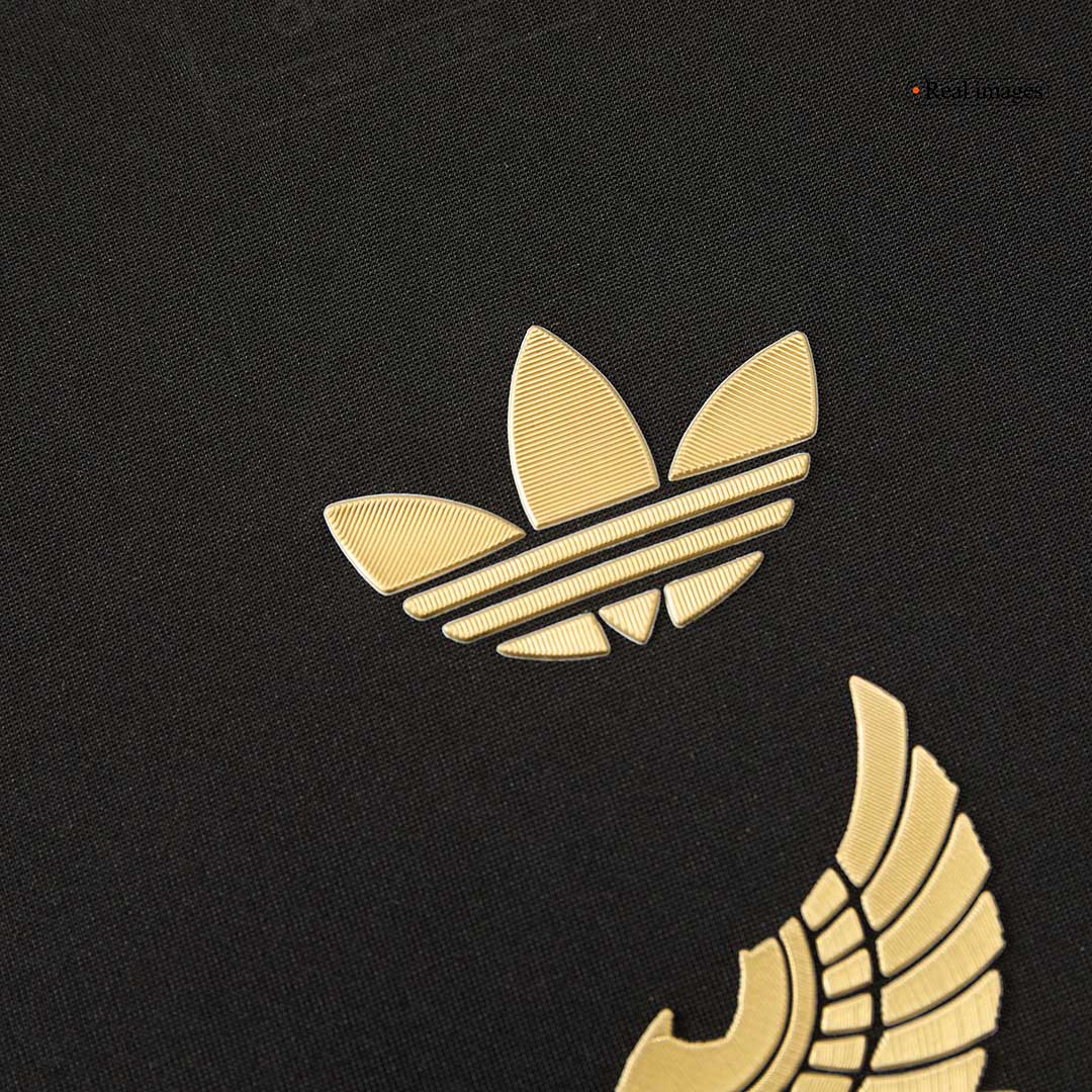 Mexico Third Away Player Version Soccer Jersey Kit (Jersey+Shorts) 2025 Black - Gold Cup