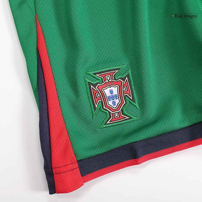 Portugal Kid's Home Football Jersey Kit (Jersey+Shorts+Socks) Euro 2024