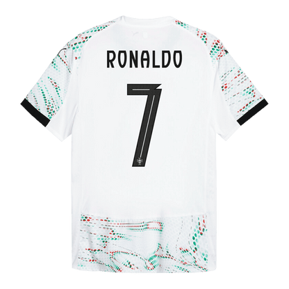 RONALDO #7 Portugal Away Player Version Football Jersey 2025 White