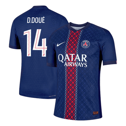 D.DOUÉ #14 PSG Home Player Version Soccer Jersey 2025/26
