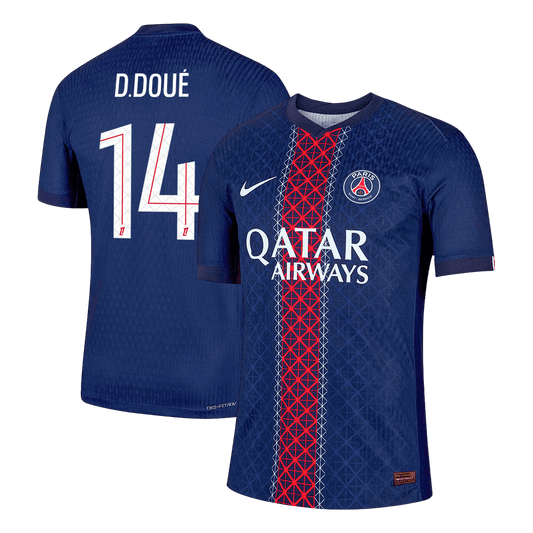 D.DOUÉ #14 PSG Home Player Version Soccer Jersey 2025/26