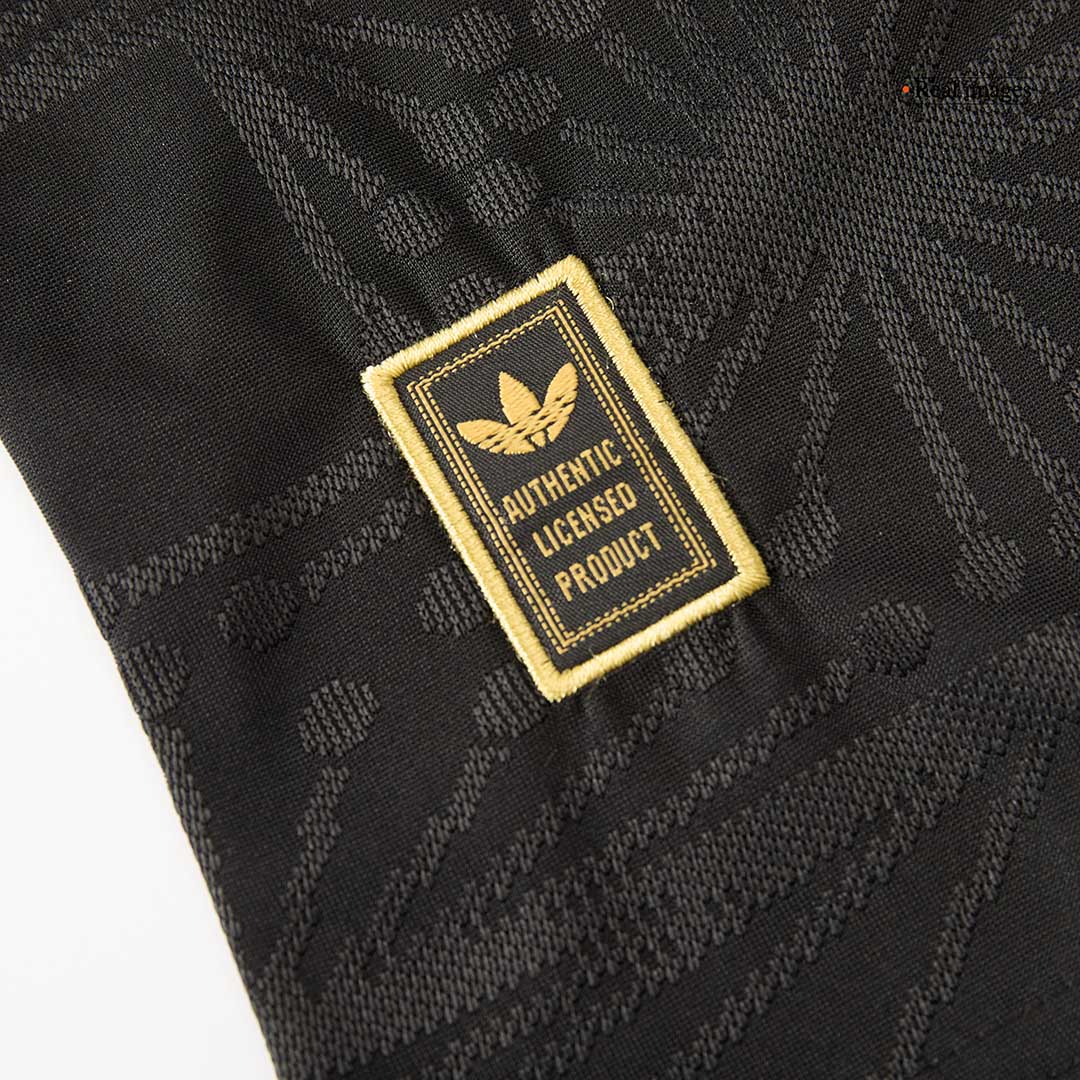 Mexico Third Away Player Version Soccer Jersey Kit (Jersey+Shorts) 2025 Black - Gold Cup