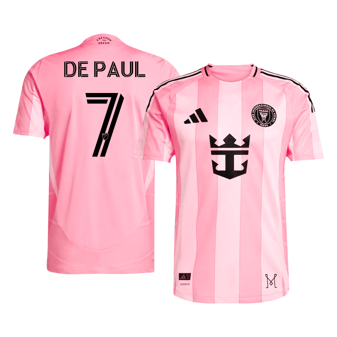 DE PAUL #7 Inter Miami CF Home Player Version Soccer Jersey 2025