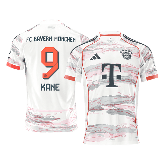 KANE #9 Bayern Munich Away Soccer Jersey 2025/26 White