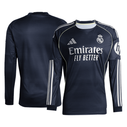 Real Madrid Away Long Sleeve Soccer Jersey 2025/26
