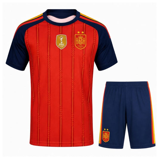 Kit de fútbol local de España - Camiseta + Pantalones cortos Mundial 2026
